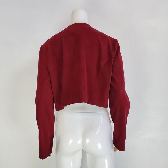 Vintage 90's Jessica Maroon Bolero Jacket - Picture 4 of 8